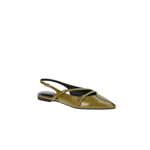 Time and Tru Women's Strappy Sling Back Flats | Walmart (US)