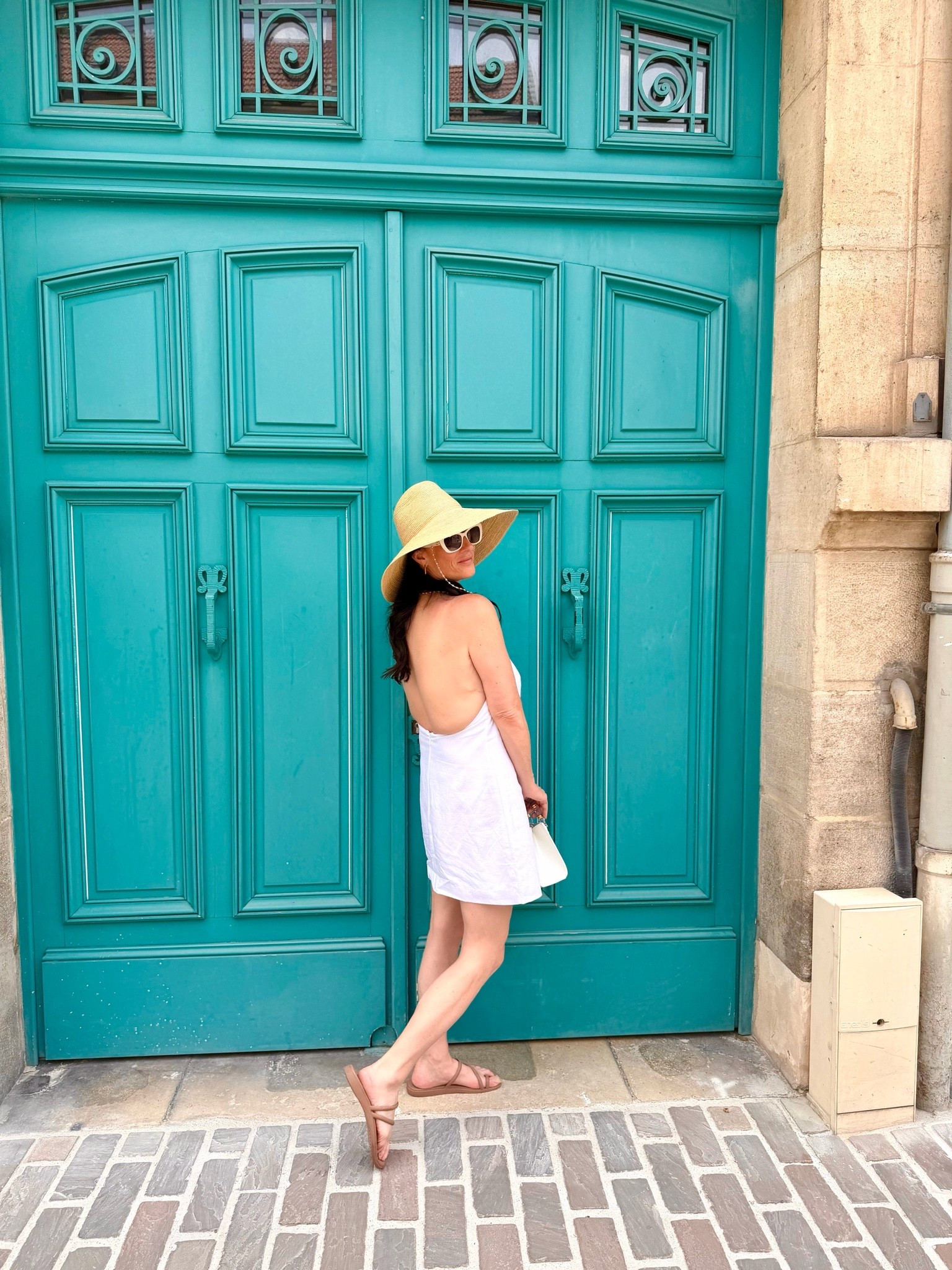 Heading to Veuve Cliquot in Reims, France and this is what I am wearing.
@Aritzia linen dress
@Janessa Leone Hat
Gucci Bag
Amazon Evil Eye sunglasses chain
Chanel su glasses
@crocs sandals

#LTKootd #LTKOver40 #LTKTravel