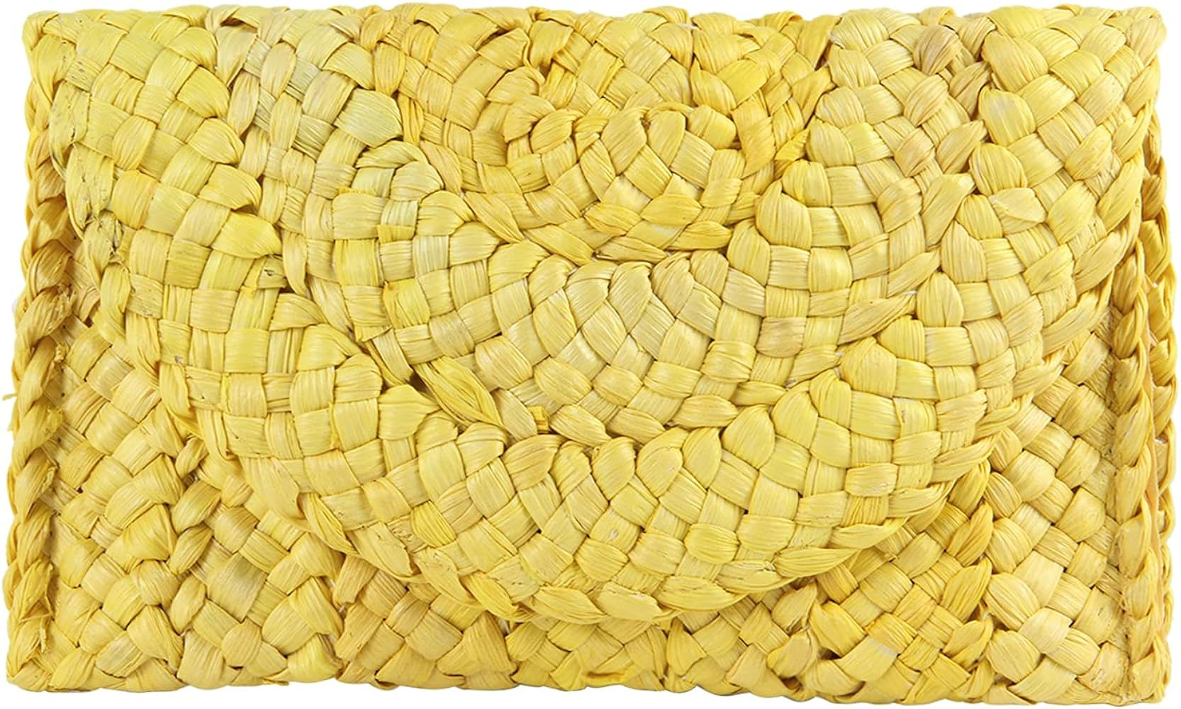 Straw Clutch Purses for Women Summer Beach Bags Envelope Woven Clutch Handbags | Amazon (US)