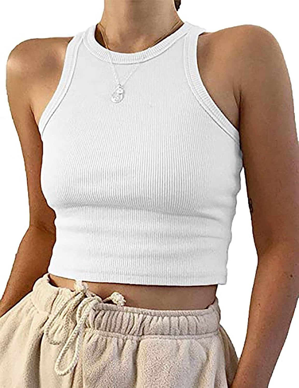 Rib Knit Tank Top | Amazon (US)