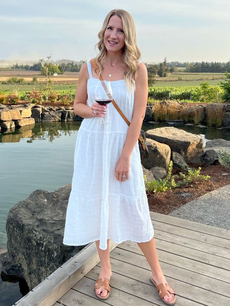 This tiered maxi dress is the perfect vacation dress! Comfy, casual and perfect as a swim coverup or as a everyday spring or summer dress. 

Here I am wearing it wine tasting in Oregon!
#speingbreak #springoutfit #easteroutfit #maxidress #whitedress

#LTKstyletip #LTKSeasonal #LTKunder100