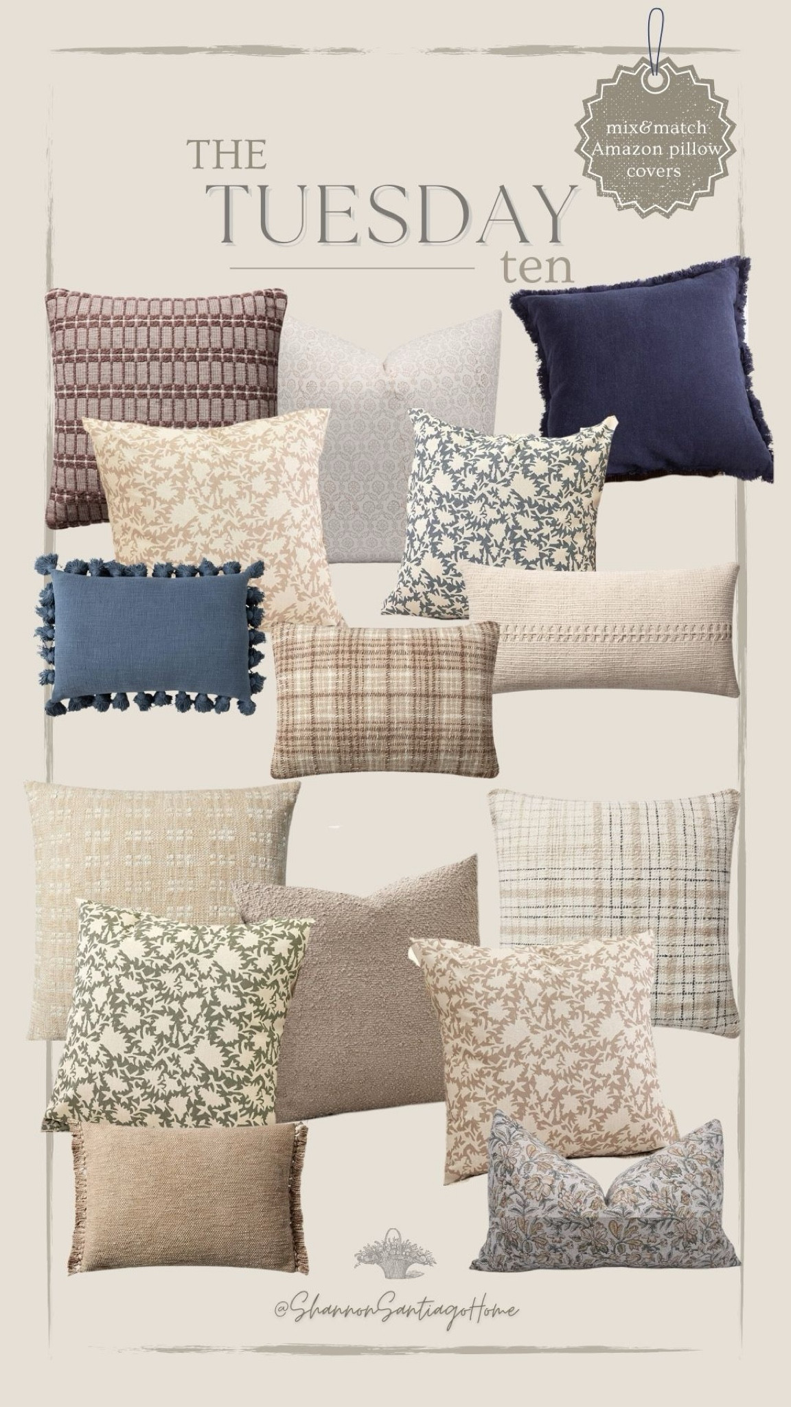 Mix. & match budget pillow covers budget pillow covers pillow combos modern transitional vintage modern pillow covers Amazon finds Amazon home decor