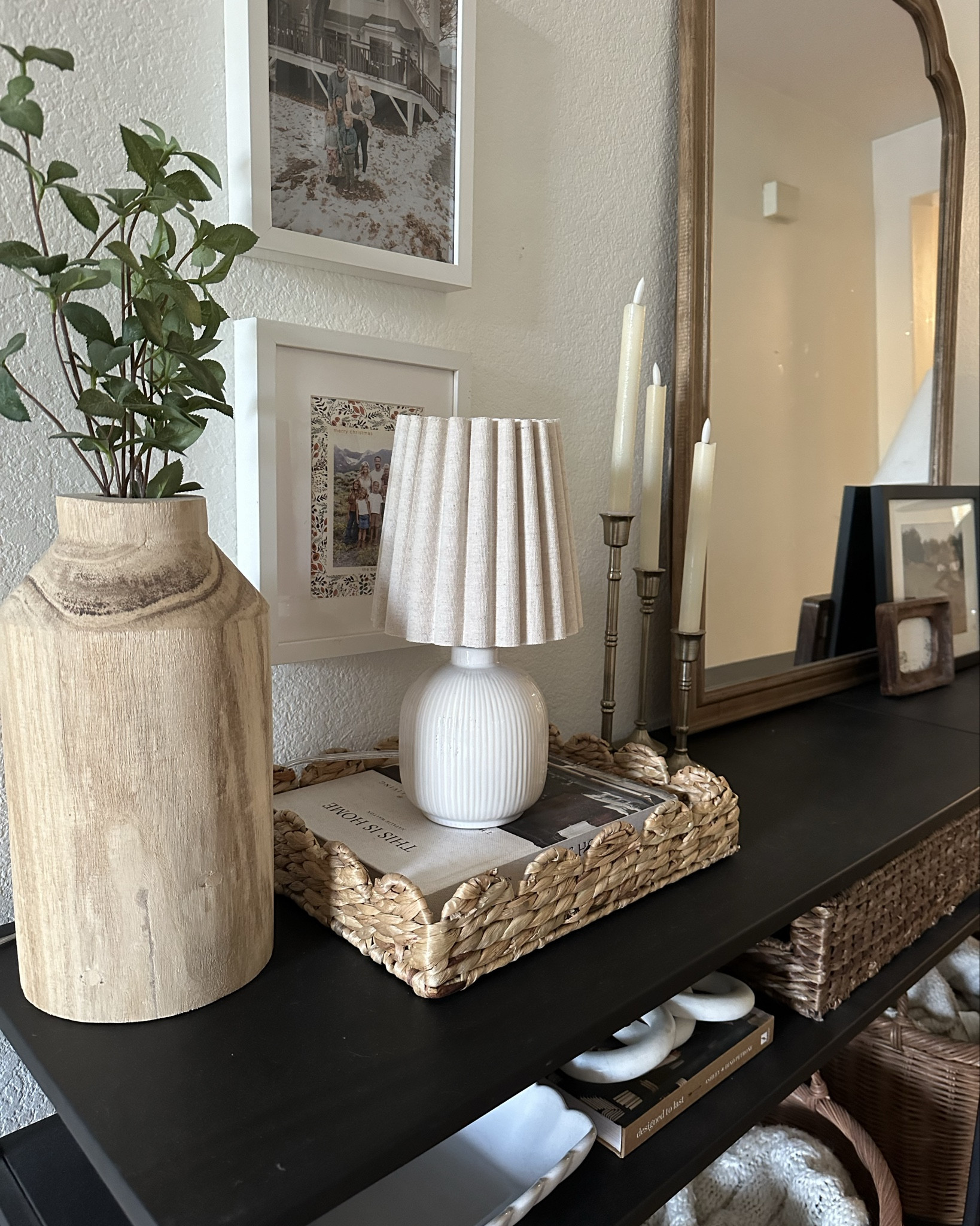 Scallops are having a big moment! So obsessed with the character that this tiny lamp adds to the entry way table. And under $20! 

#LTKFindsUnder50 #LTKHome