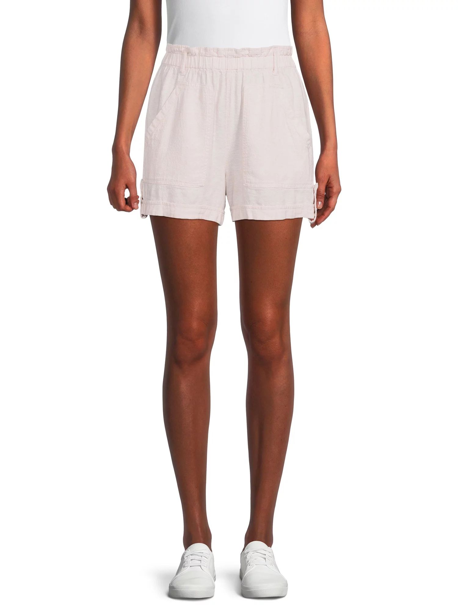 Time and Tru - Time and Tru Women’s Linen Shorts - Walmart.com | Walmart (US)