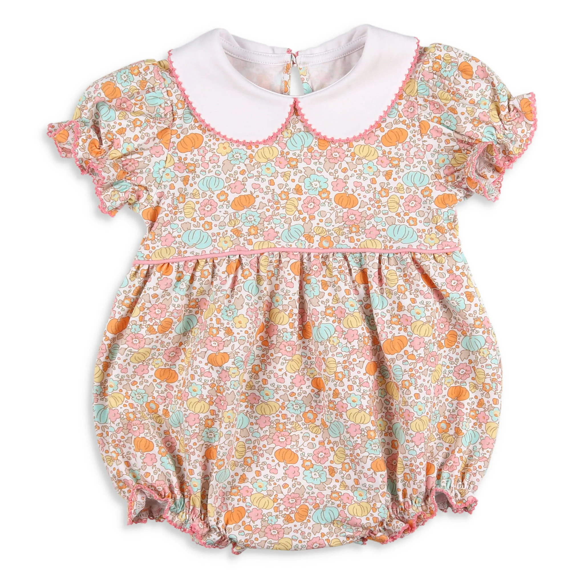 Girls Bubble - Pretty Pumpkin - Shrimp and Grits Kids | Shrimp and Grits Kids