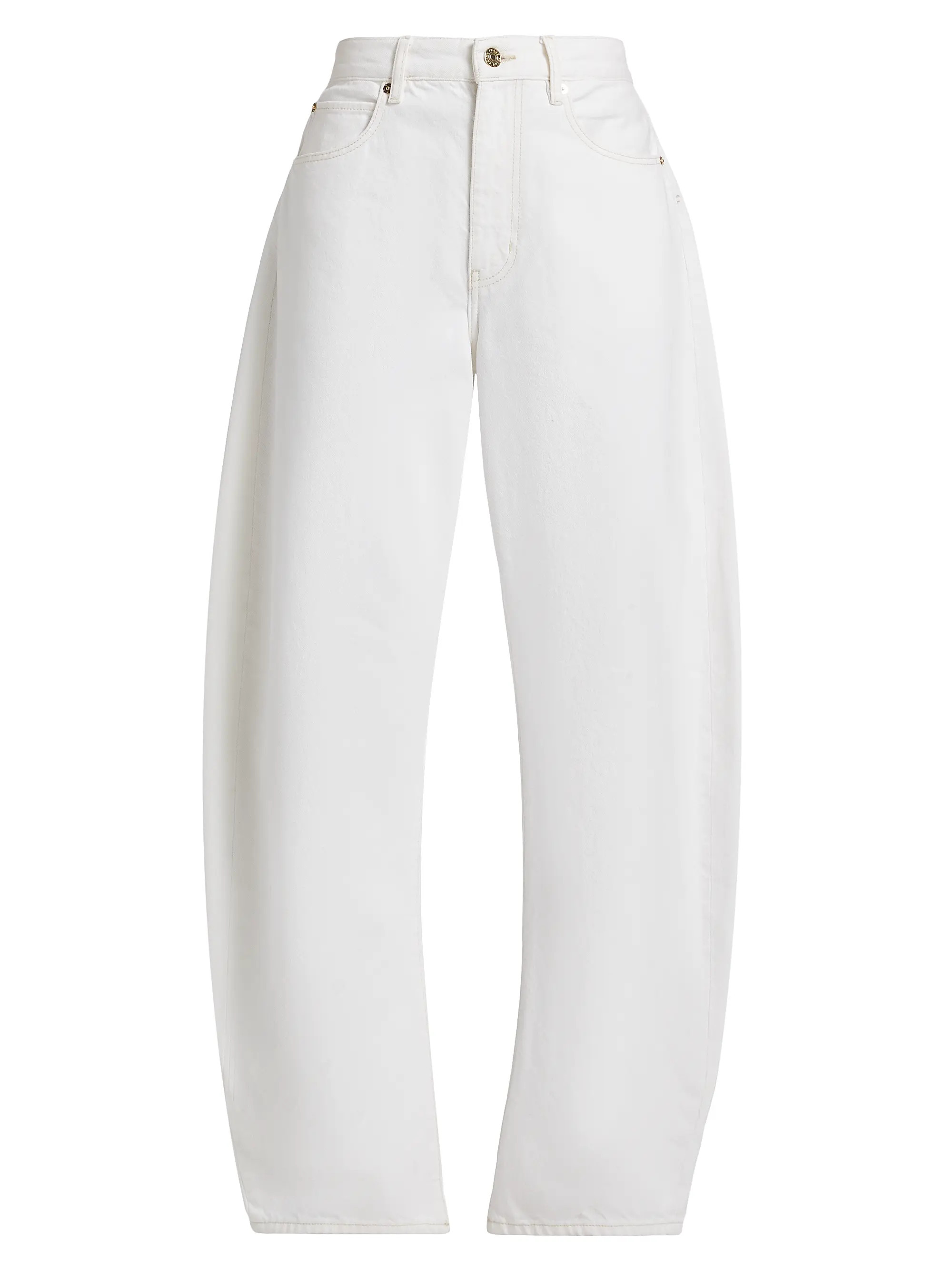 The Bubble Mid-Rise Barrel Jeans | Saks Fifth Avenue