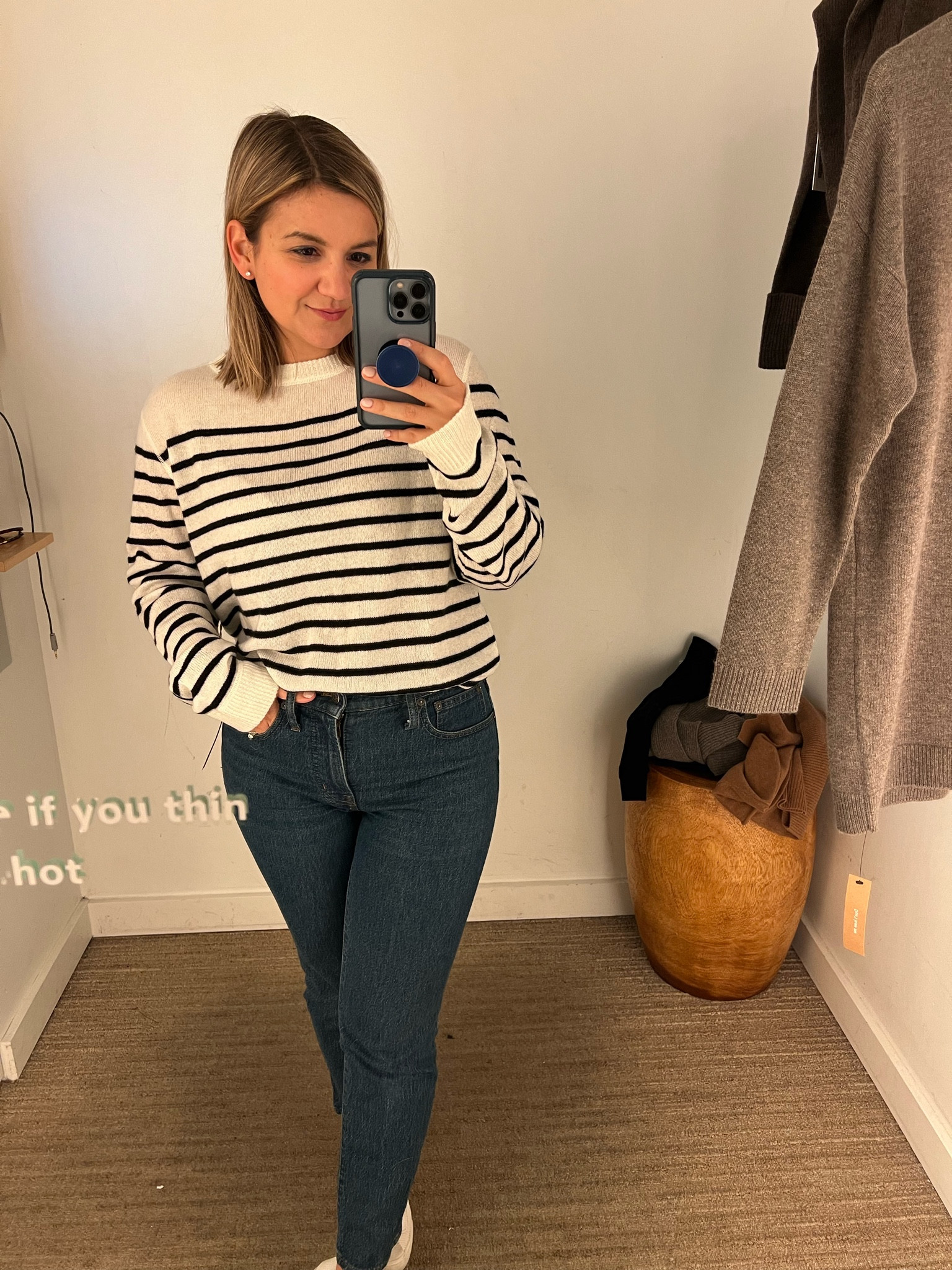 The oversized boyfriend sweater is such a classic! I wasn’t expecting the cashmere to be so lightweight but it’s really lovely. Comes in tons of colors and runs big - I’m in an XS and I did a little tuck into my jeans.

#LTKSeasonal #LTKstyletip