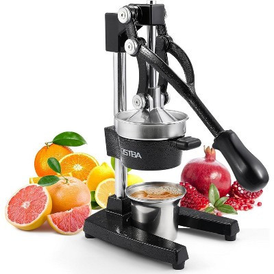 OSTBA Cast Iron Manual Citrus Juicer, Commercial Grade Hand Press with Stainless Steel Cup, Heavy-Duty Lemon & Orange Squeezer | Target