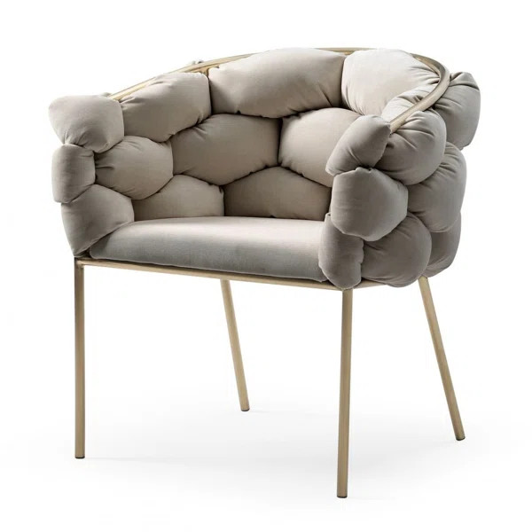 Lawncrest Velvet Upholstered Arm Chair | Wayfair North America