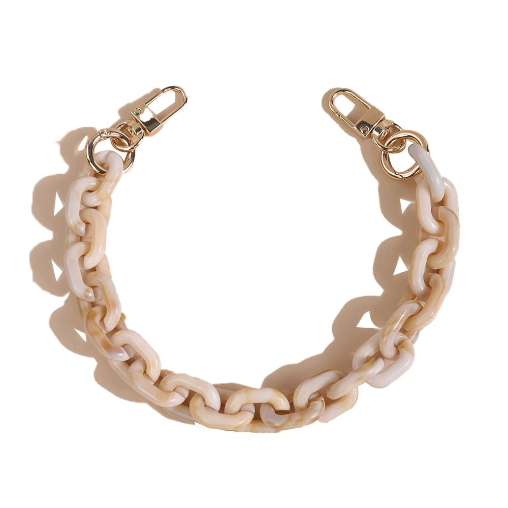 Wiwpar Acrylic Bag Chain Strap Shoulder Purse Handbag Straps Replacement Chain with Gold Buckle (... | Amazon (US)