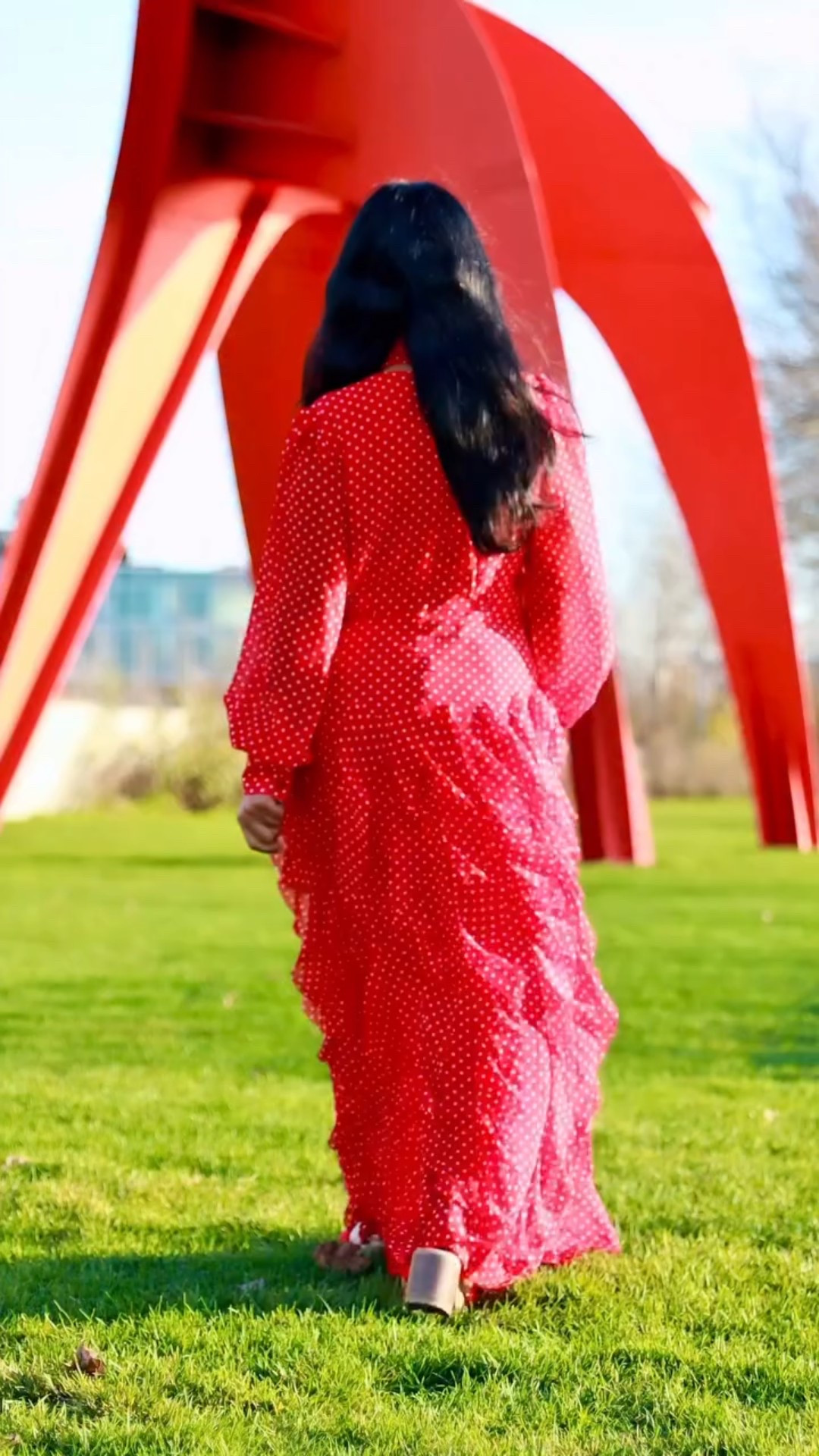 Effortlessly soft, graceful, and charmingly nostalgic 🌹
This red polka dots ruffle maxi from @sioene.official is where vintage romance meets modern femininity. A perfect pick to twirl through every mood and moment. ❤️
.
.
Outfit @sioene.official 
🎥 @eyebehindthecamera 
.
.
#fashionreels 
#ootd 
#reddress 
#polkadotsforever 
#devistylediaries 
#femininestyle 
#vintagevibes 
#womenoutfitideas 
#effortlesselegance 
#ethnique_enigma 
#outfitoftoday 
#dresstokill 
#romanticdress

#LTKCyberWeek #LTKPetite #LTKStyleTip