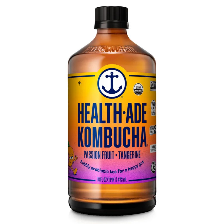 Health-Ade Passion Fruit-Tangerine Kombucha Tea, 16 fl oz | Walmart (US)