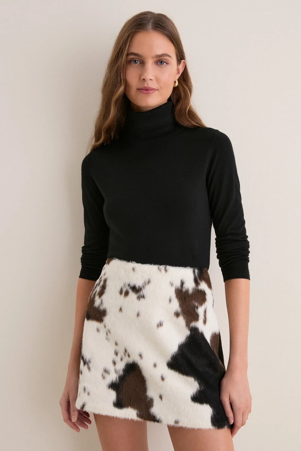 This may be my favorite fall look with tall boots. I have a pair of Schultz cowhide boots that would go so well!!