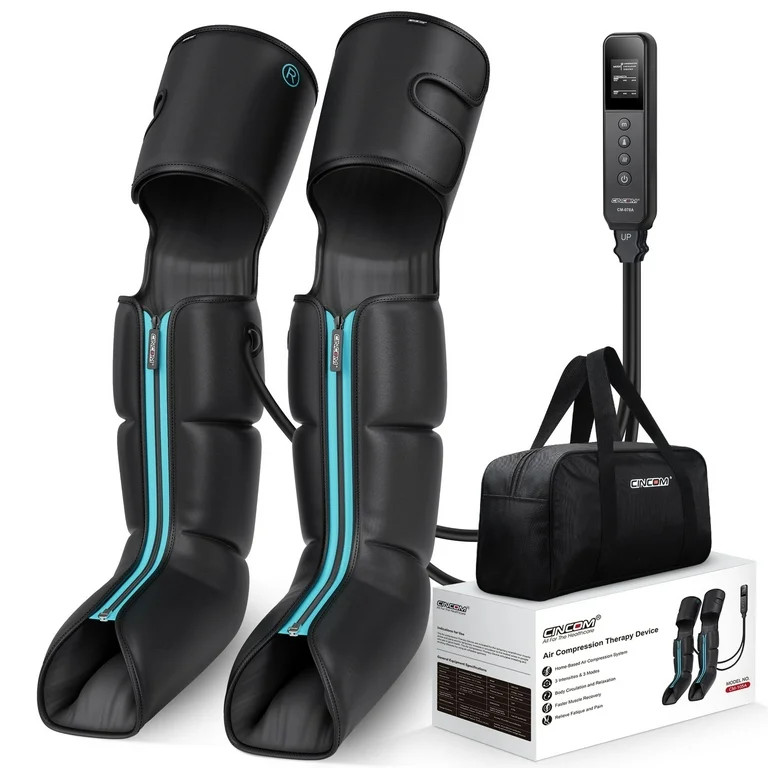 CINCOM Leg Massager with Compression, 3 in 1 Foot Calf & Thigh Massager for Circulation and Pain ... | Walmart (US)