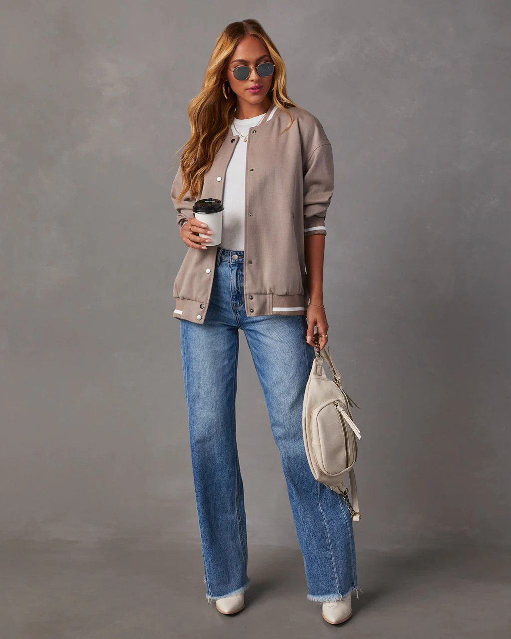 Fulton Varsity Relaxed Bomber Jacket | VICI