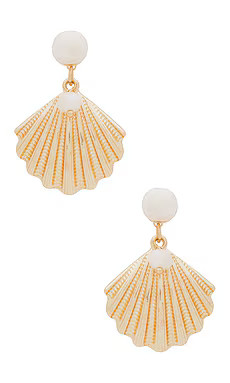 Ettika Shell Earring in Gold from Revolve.com | Revolve Clothing (Global)