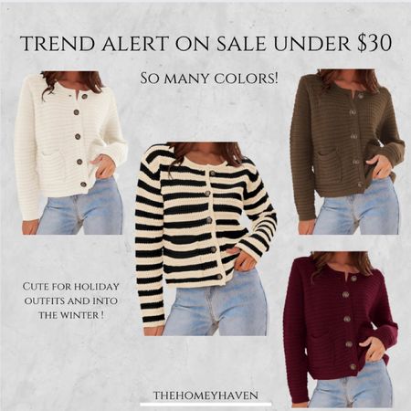 Button down sweaters like this are so on trend! So perfect for this spring with work pants, trousers, crops, jeans, white jeans, shorts, etc.
 
Cardigan
Button down sweater
Home
Amazon find 
Amazon home
Amazon
Sweaters
Thehomeyhaven 
Jeans 
Summer ourfit
Spring outfit 


#LTKworkwear #LTKSeasonal #LTKfindsunder50