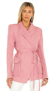 L'Academie Keely Blazer in Dusty Rose from Revolve.com | Revolve Clothing (Global)