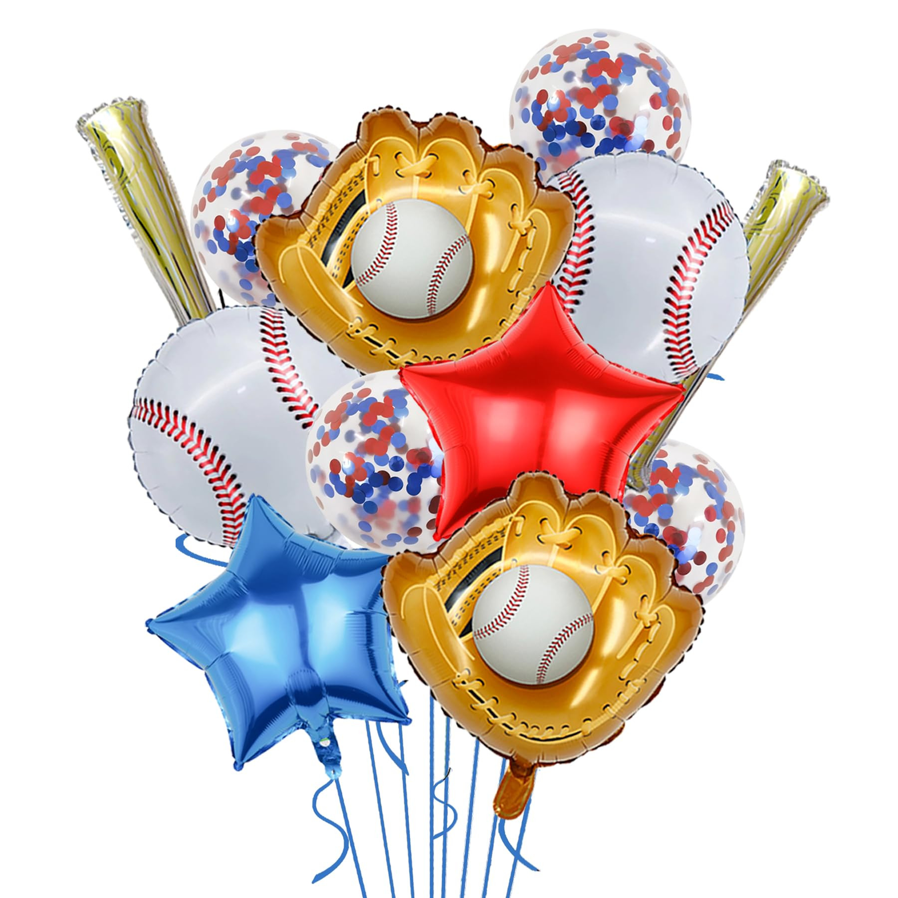 Baseball Party Balloons,Baseball Glove Jumbo Foil Mylar Baseball Bat Balloons for Birthday Sports... | Amazon (US)