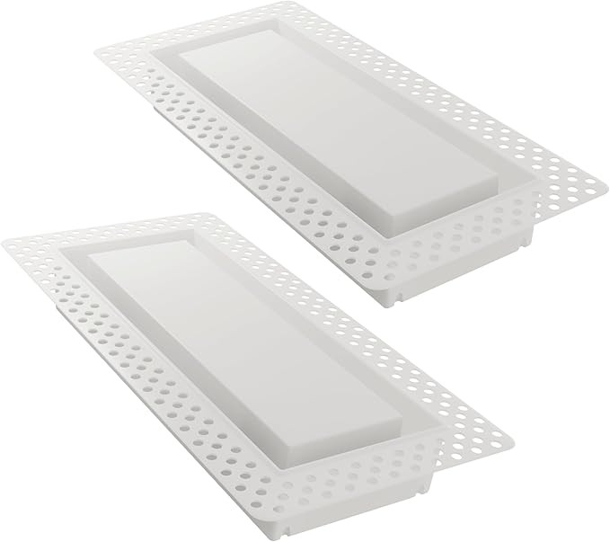 Fittes Flush Wall Vent [Lite] - 4"x10" - Cotton White - 2 Pack | Amazon (US)