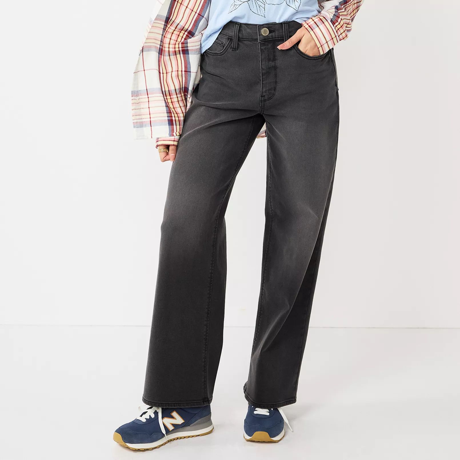 Juniors' SO® High-Rise Wide-Leg Jeans | Kohl's