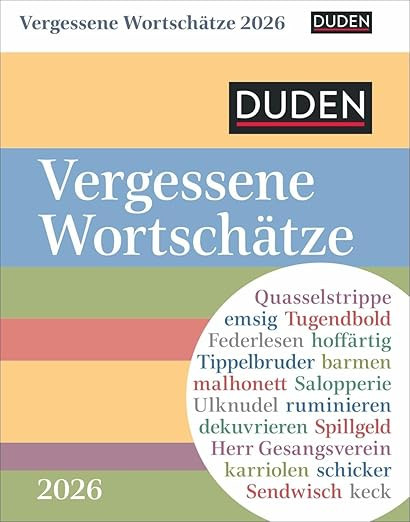 Duden Vergessene Wortschätze Tagesabreißkalender 2026: Kalender für jeden Tag, mit in Vergesse... | Amazon (DE)