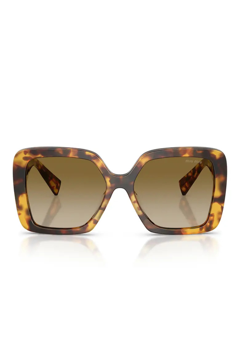 56mm Gradient Irregular Sunglasses (Women) | Nordstrom | Nordstrom