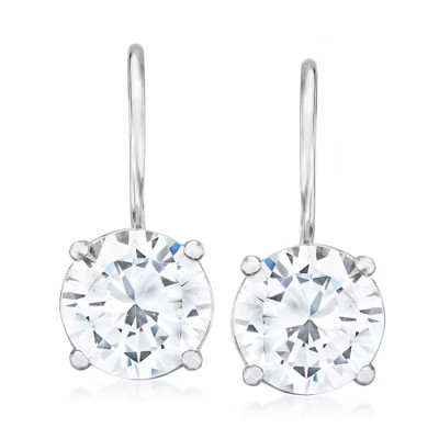 Ross-Simons 5.25 ct. t.w. CZ Drop Earring in Sterling Silver | Target