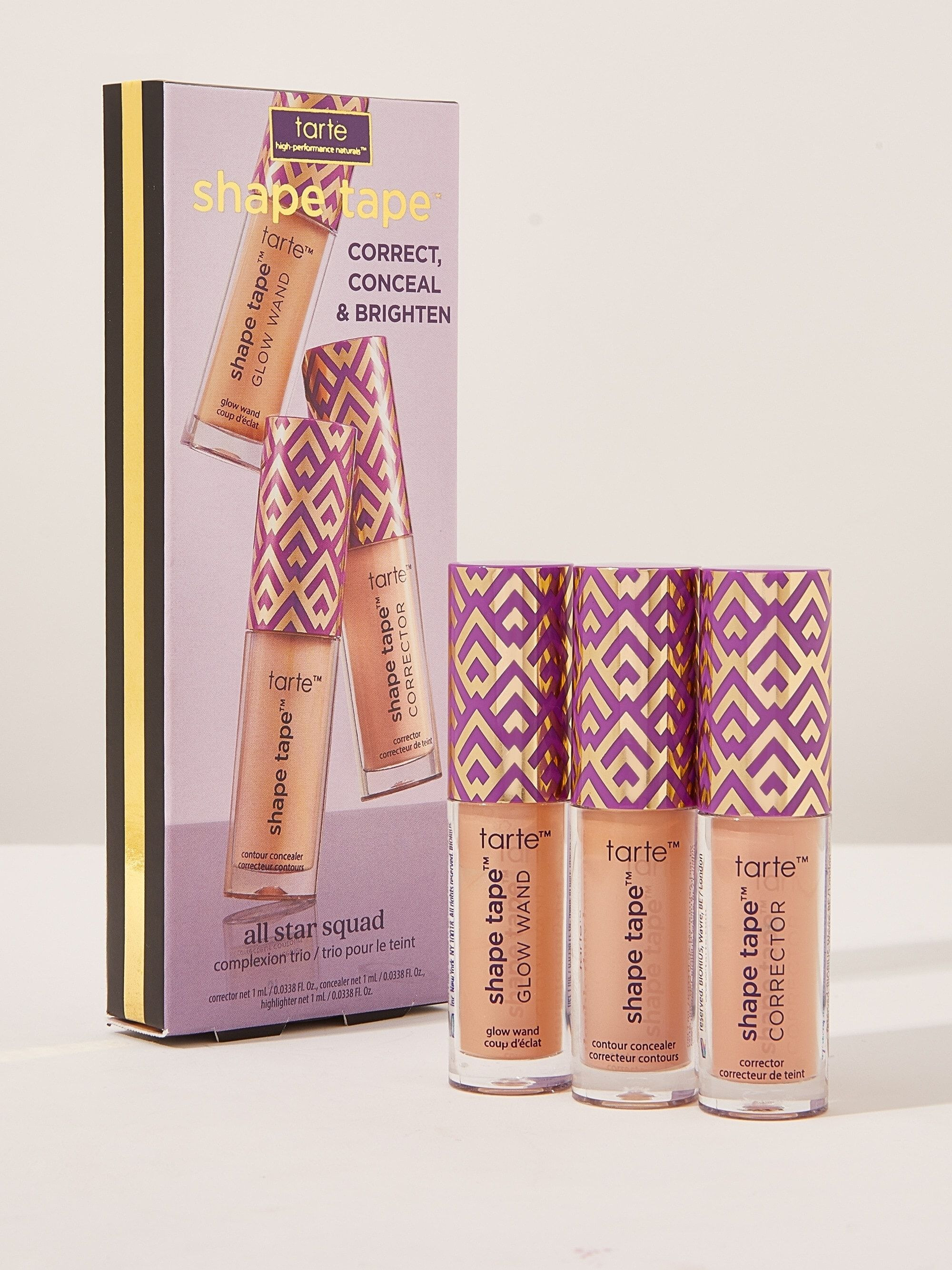 shape tape™ all star squad complexion trio | tarte cosmetics (Global)