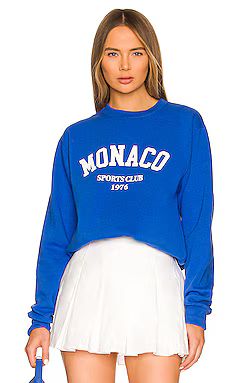 DEPARTURE Monaco Crewneck Sweatshirt in Blue from Revolve.com | Revolve Clothing (Global)