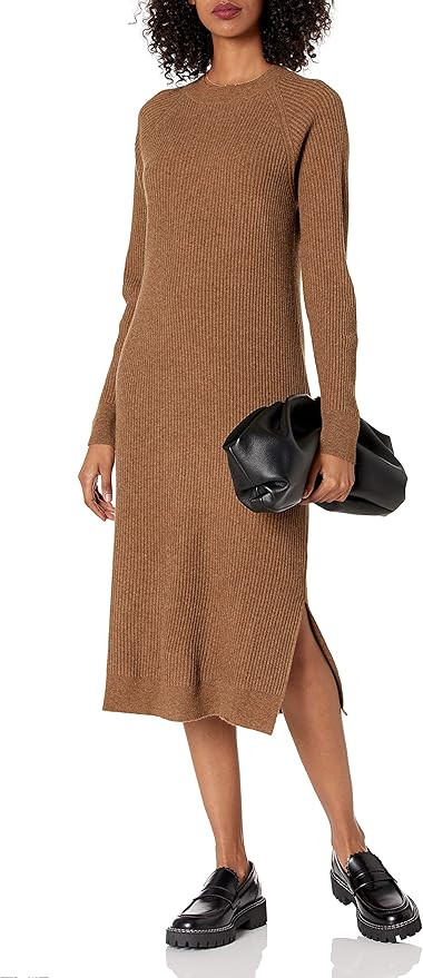 The Drop Women's Renata Rib Midi Dress | Amazon (US)