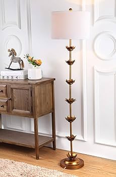Safavieh FLL4003A Lighting Collection Landen Leaf 63.5" Antique Gold Floor Lamp, Metal | Amazon (US)