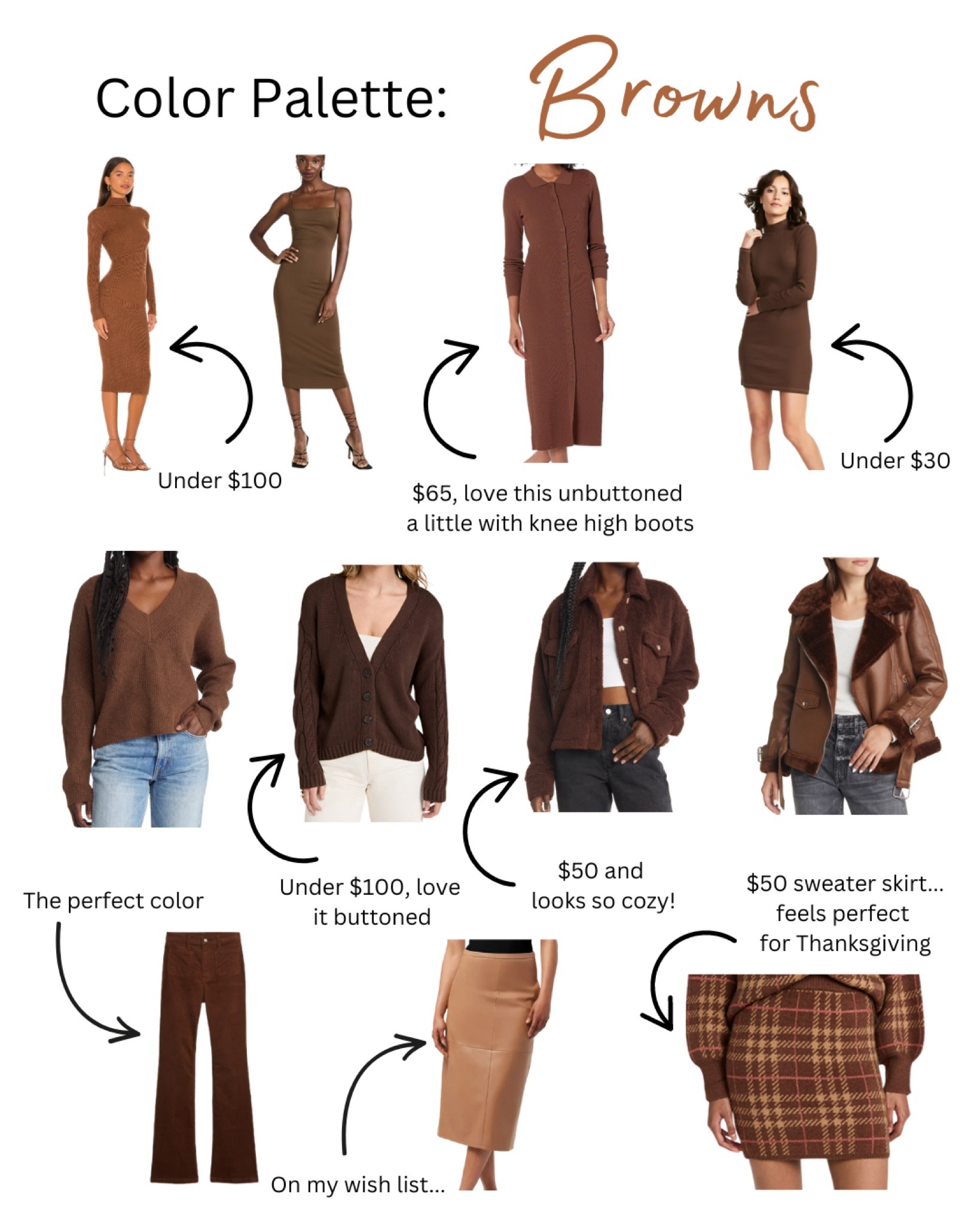 I’ve been very drawn to the brown and tan color palette this fall. So chic 

#browns #tans 

#LTKunder100 #LTKstyletip #LTKsalealert