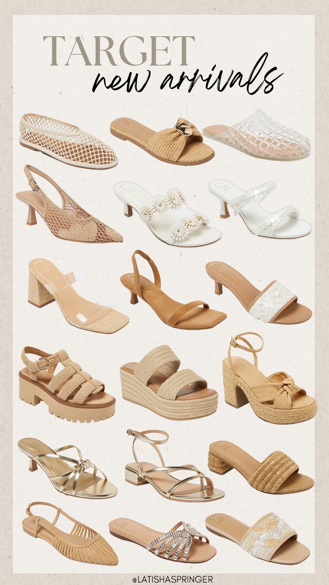 New spring shoes from Target! So many stunning pairs and look for less options!

#targetfinds

Target finds. Target fashion. Target new arrivals. Target spring shoes. Target spring sandals. Target spring flats  

#LTKSeasonal #LTKshoecrush #LTKstyletip