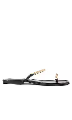 Jeffrey Campbell Discreet Sandal in Black & Gold from Revolve.com | Revolve Clothing (Global)