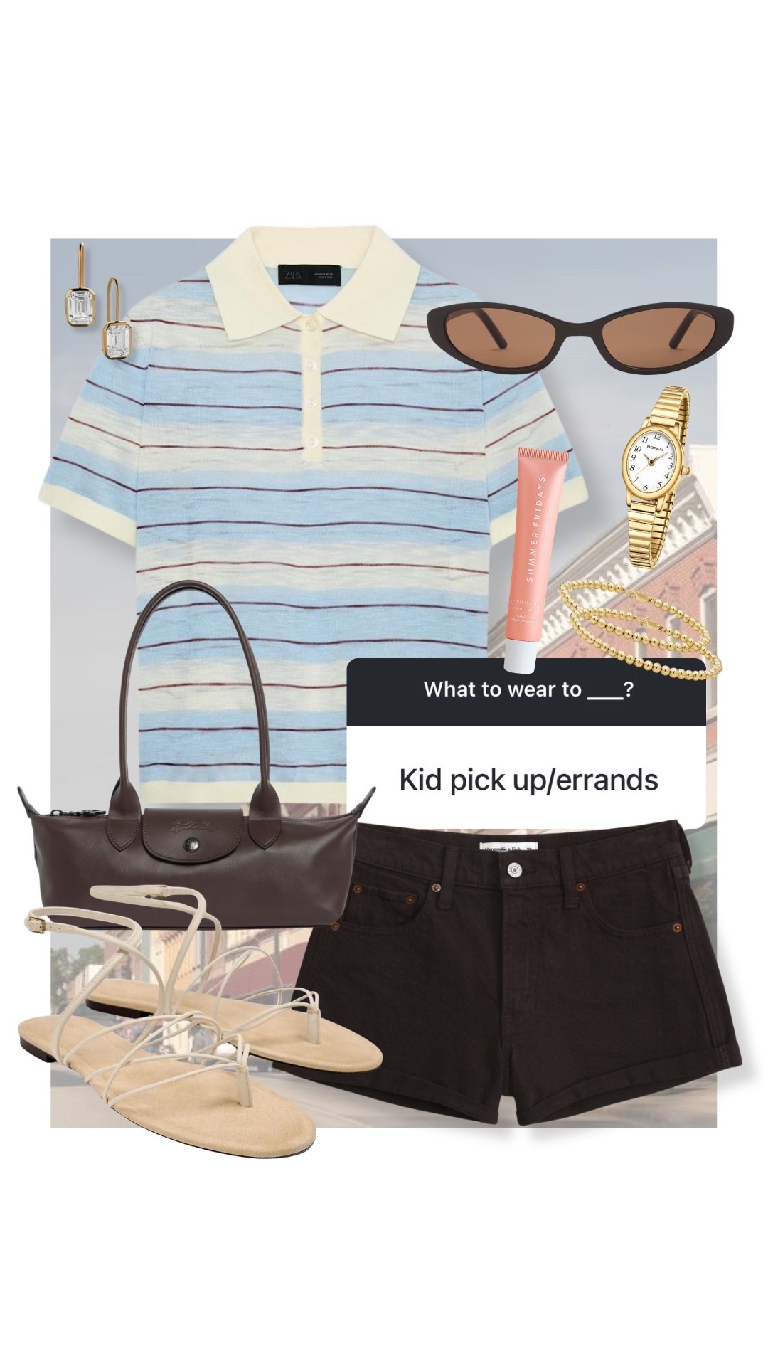What to wear for kid pick up/errands! #kathleenposf