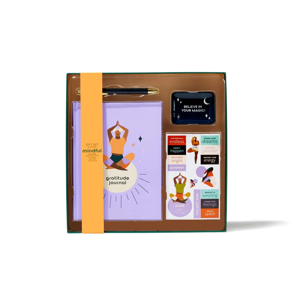 Gift Set To Be More Mindful - Gratitude Journal Set | Be Rooted