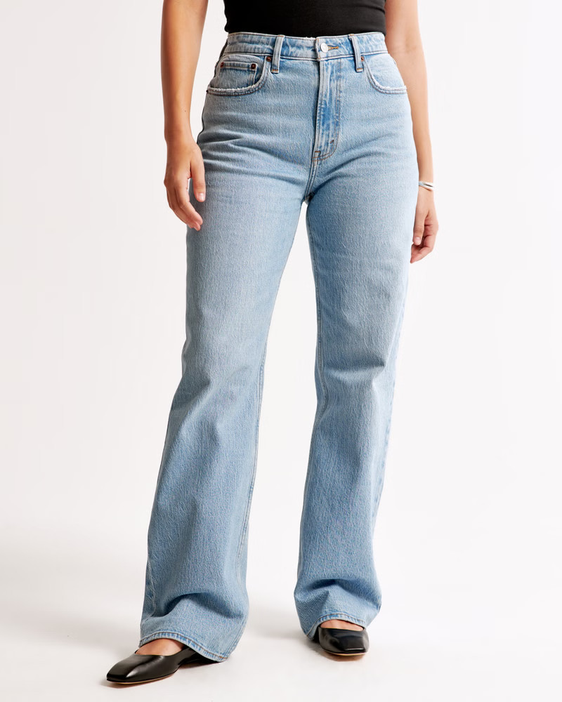Curve Love High Rise 90s Relaxed Jean | Abercrombie & Fitch (US)