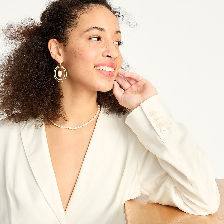 Drapey long Parke blazer in cupro | J. Crew US