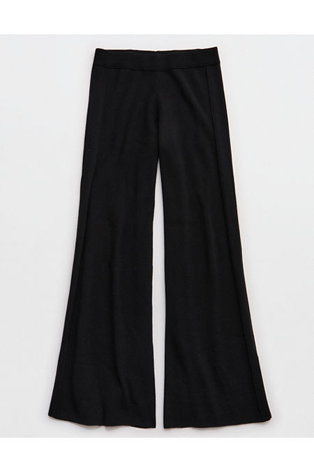 Aerie Sweater Trouser Women's True Black S | Aerie