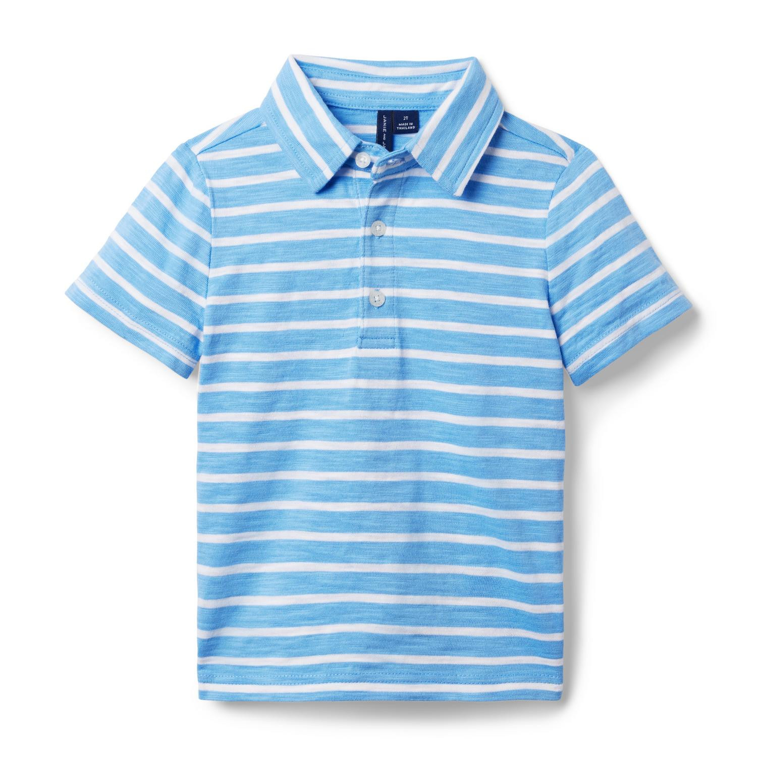 The Striped Slub Polo | Janie and Jack