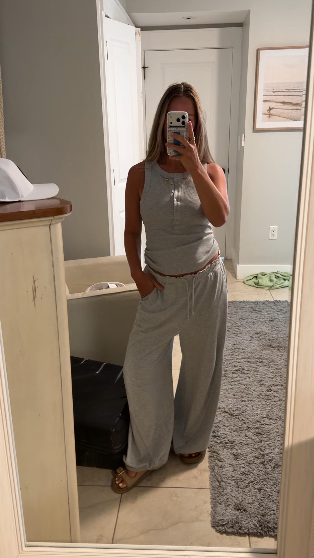 Wait a minute I am obsessed with this set from aerie! Wearing a small bottoms and an XS tank