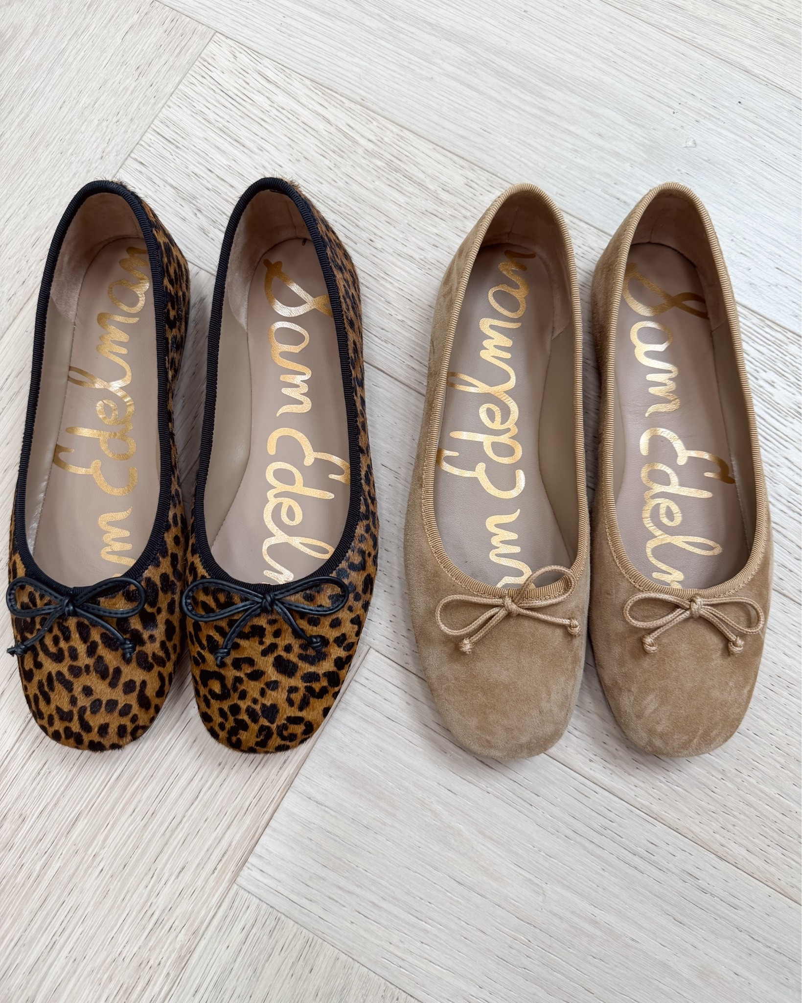 -Tan suede flats 6.5
-leopard flats 6.5

#LTKOver40 #LTKSeasonal #LTKootd
