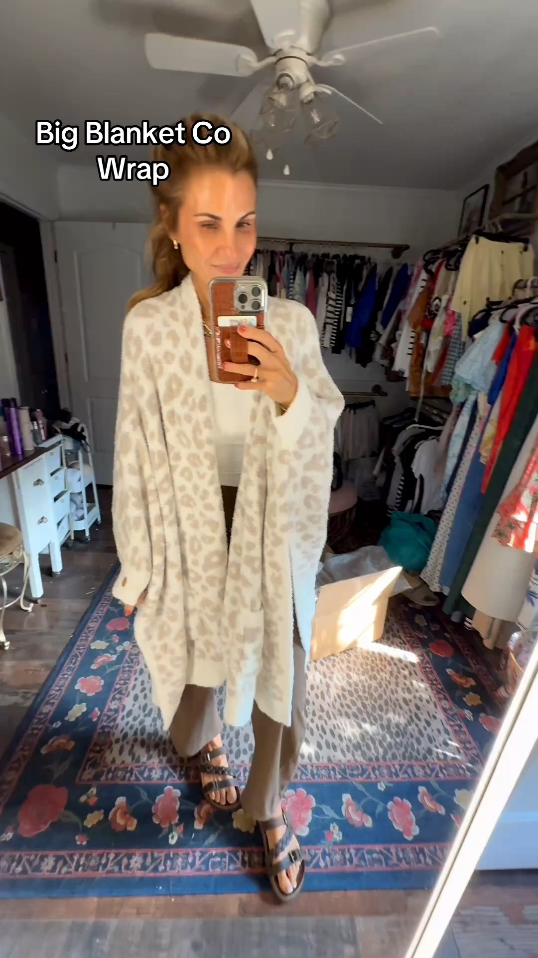 I will be in this ALL winter! the Premier Plush™ Wrap. A relaxed shawl-style silhouette with flowy side slits, handy front pockets and comfy cuffed sleeves with thumbholes-cozy never looked so good. My print is Snow Leopard
• Luxe double-layered plush weave
• Breathable, all-season fabric
• Two deep front pockets & thumbhole cuffs
• Flowy side slits, shawl-style unisex fit Linked in my bio!

#LTKdayinmylife #LTKHome #LTKOver40