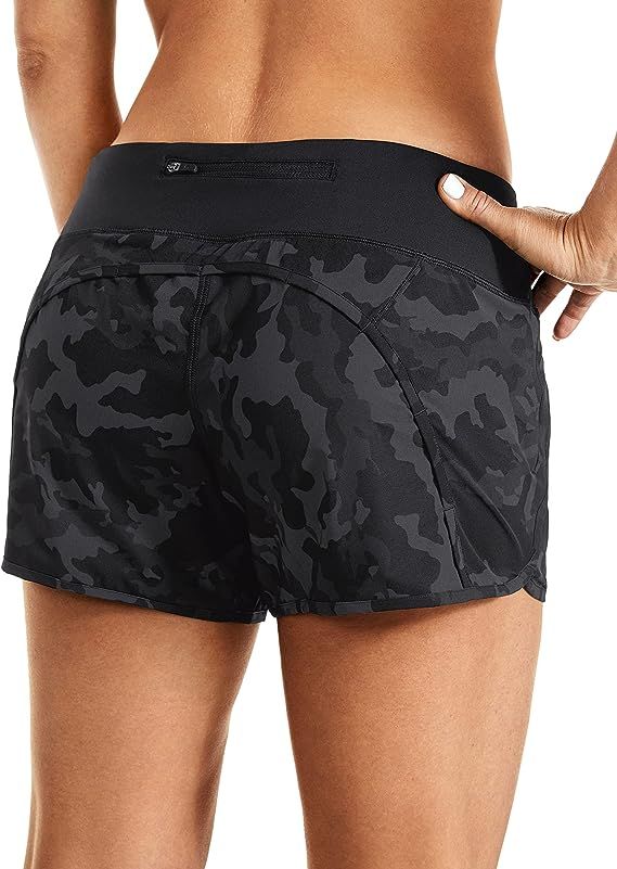 CRZ YOGA Womens Lightweight Gym Athletic Workout Shorts Liner 4" - Quick Dry Running Sport Spande... | Amazon (US)