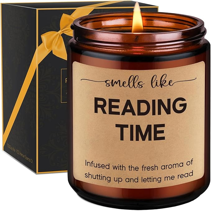GSPY Reading Candle, Book Lovers Gifts, Readers, Bookish Present - Reading Accessories, Cute Read... | Amazon (US)