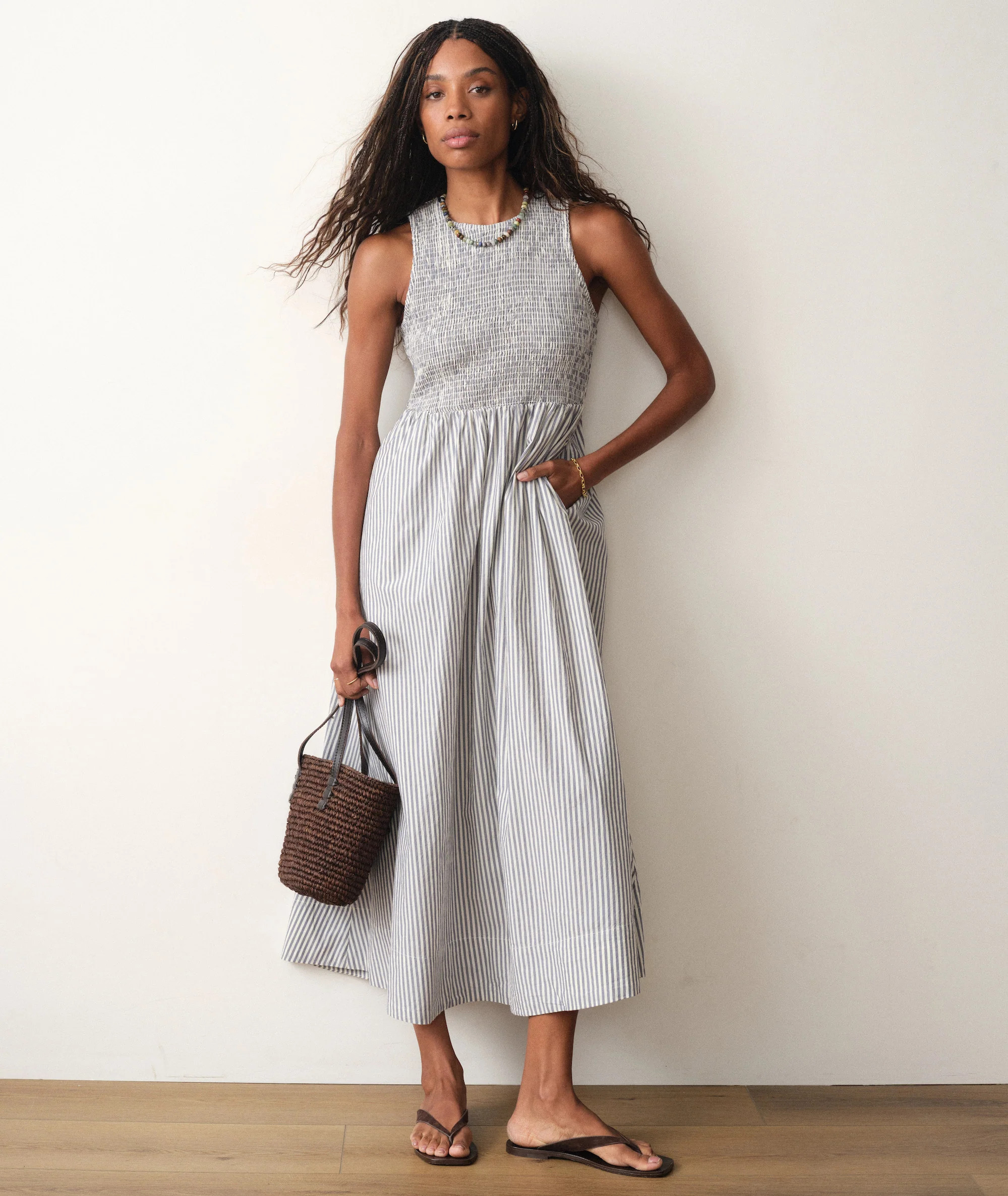 Darcy Poplin Smocked Dress | Marine Layer