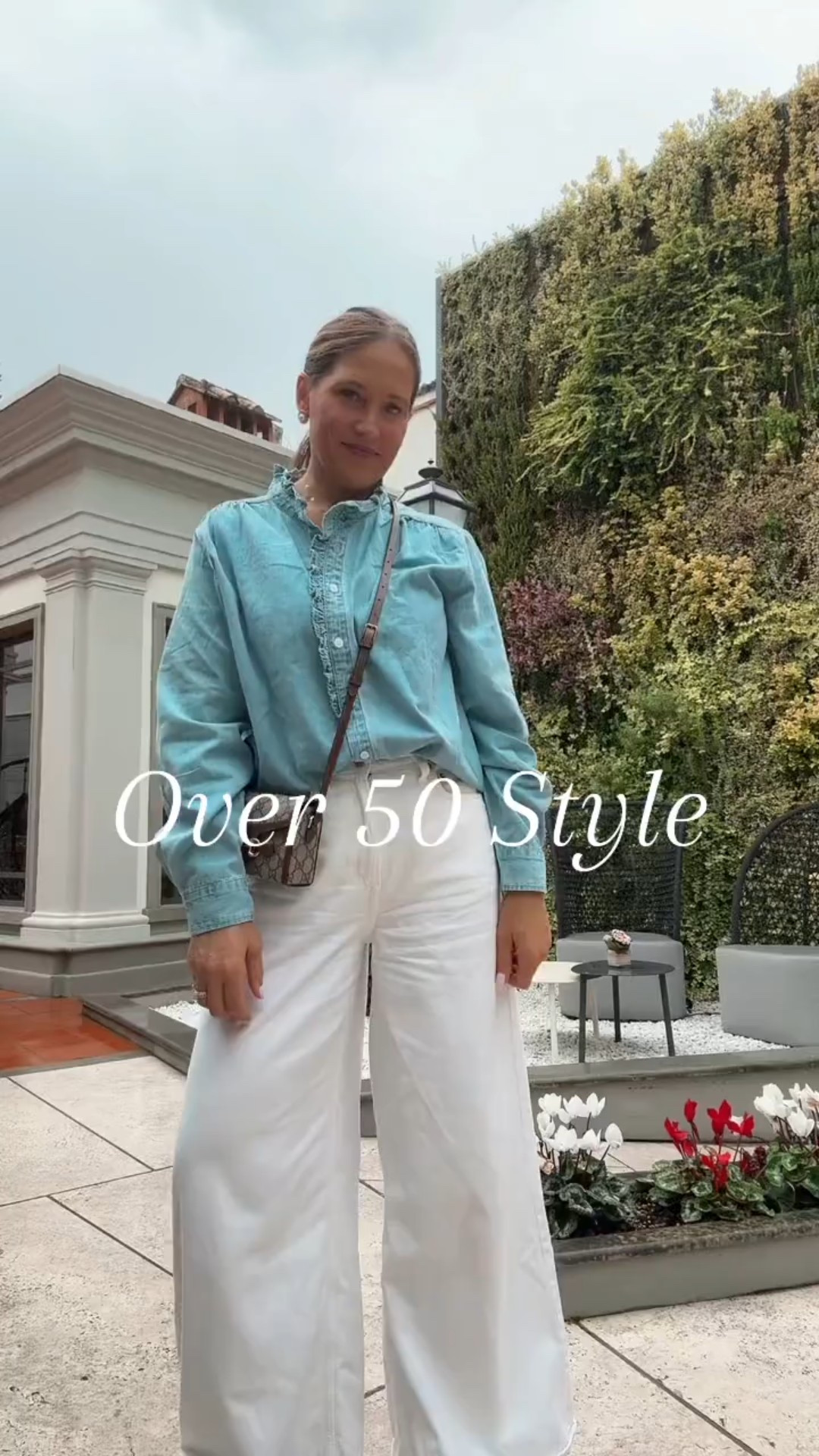 A shirt that I think is about to start trending and had to tell you about. It's great by itself like I'm wearing today or layered under sweaters. It looks and feels like the $175 one l've seen but it's around $30! I’m wearing size medium!

#LTKOver40 #LTKFindsUnder100 #LTKStyleTip