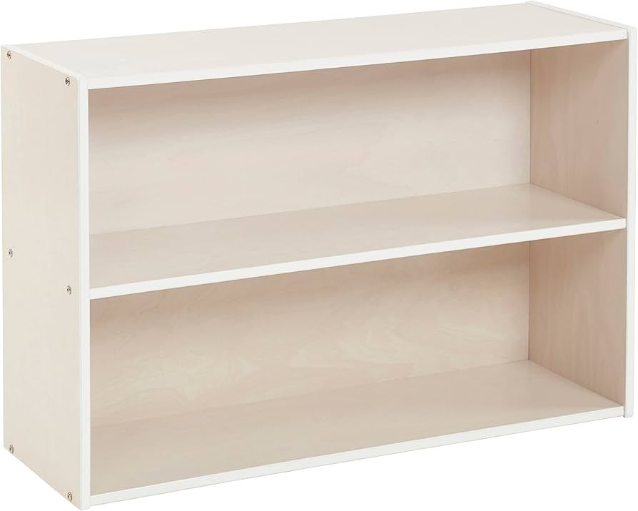 ECR4Kids Streamline 2-Shelf Storage Cabinet, 24in, Kid's Bookshelf, White Wash | Amazon (US)