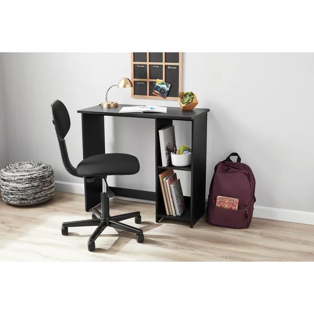 Mainstays Writing Desk, True Black Oak Finish | Walmart (US)